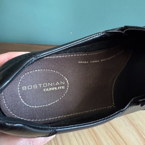 Bostonian Jolliet Mens Black Leather Loafers Size 13 M Duralite - Picture 6 of 9